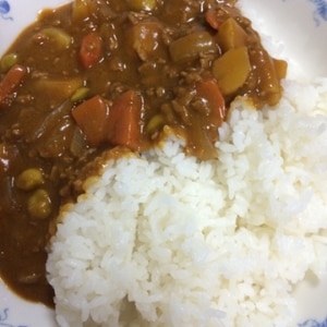 枝豆カレー(´Д` )